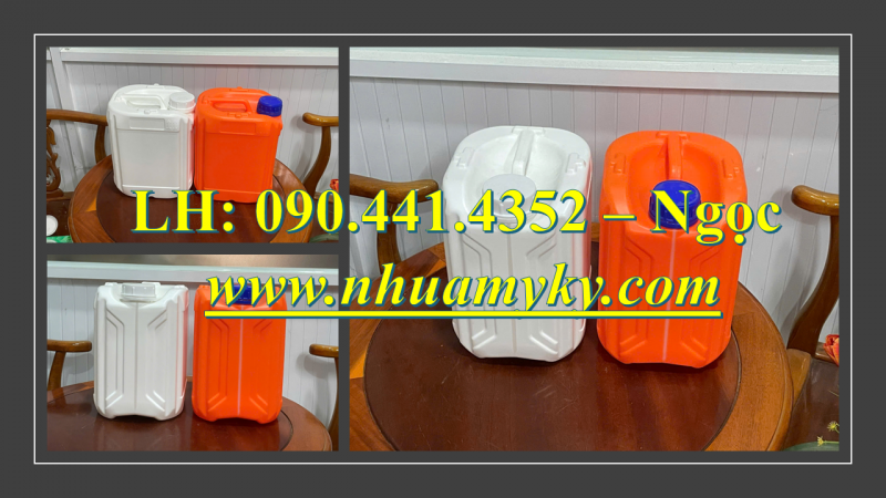 Bán can nhựa 5 lít đựng methanol, bình 2 lít đựng rượu, can nhựa 1 lít đựng chất dễ bắt lửa 