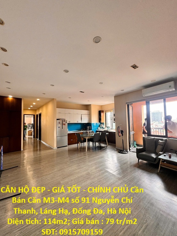 CĂN HỘ ĐẸP - GIÁ TỐT - CHÍNH CHỦ Cần Bán Căn M3-M4 số 91 Nguyễn Chí Thanh, Láng Hạ, Đống Đa, Hà Nội