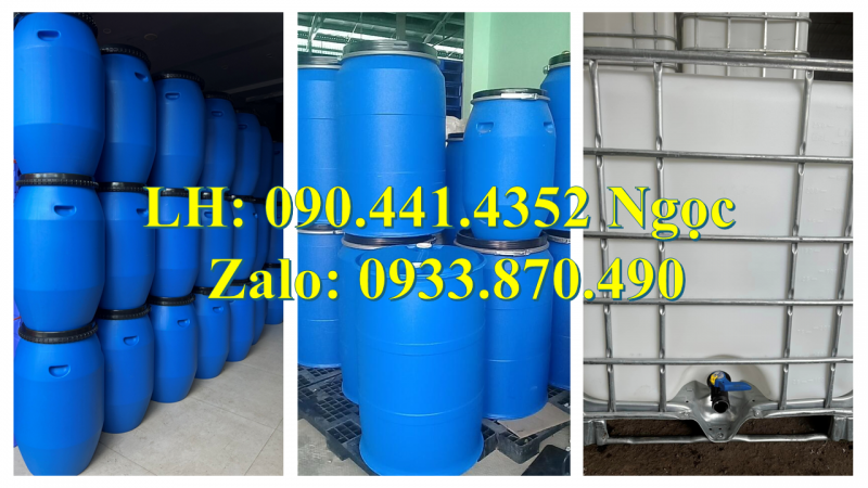 Thùng phuy sắt đựng hóa chất 220 lít, bán vỏ thùng phuy sắt 220L mới, thùng phi sắt 220 lít cũ 