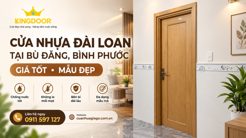 Cửa Nhựa Đài Loan Tại Bù Đăng, Bình Phước | Giá Tốt, Mẫu Đẹp
