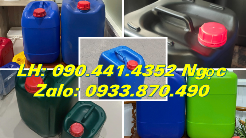 Báo giá can nhựa 25 lít đựng hóa chất diệt côn trùng, can nhựa 30 lít đựng chất phun nấm mốc 