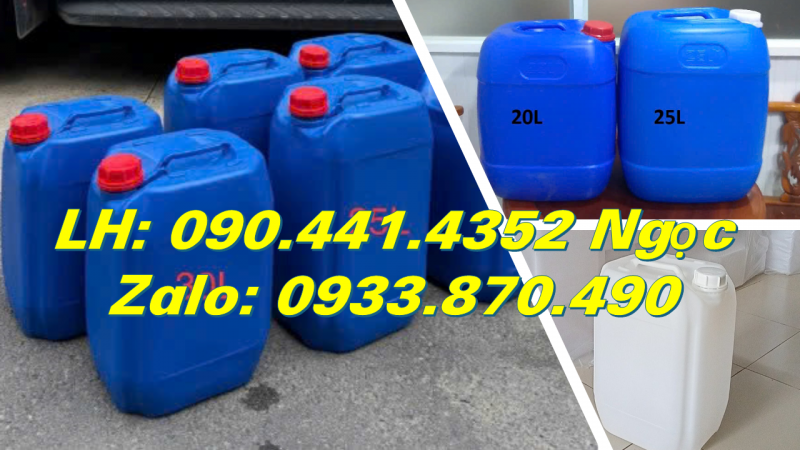 Báo giá can nhựa 25 lít đựng hóa chất diệt côn trùng, can nhựa 30 lít đựng chất phun nấm mốc 