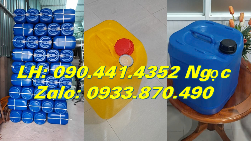 Báo giá can nhựa 25 lít đựng hóa chất diệt côn trùng, can nhựa 30 lít đựng chất phun nấm mốc 