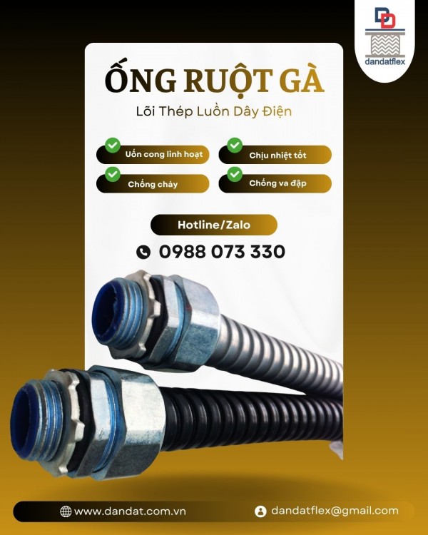 ỐNG RUỘT GÀ LÕI THÉP | ỐNG RUỘT GÀ LÕI THÉP LUỒN DÂY ĐIỆN