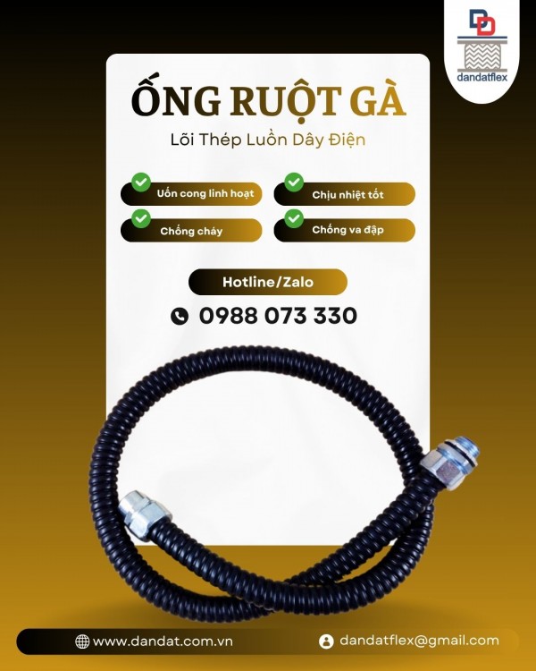 ỐNG RUỘT GÀ LÕI THÉP | ỐNG RUỘT GÀ LÕI THÉP LUỒN DÂY ĐIỆN