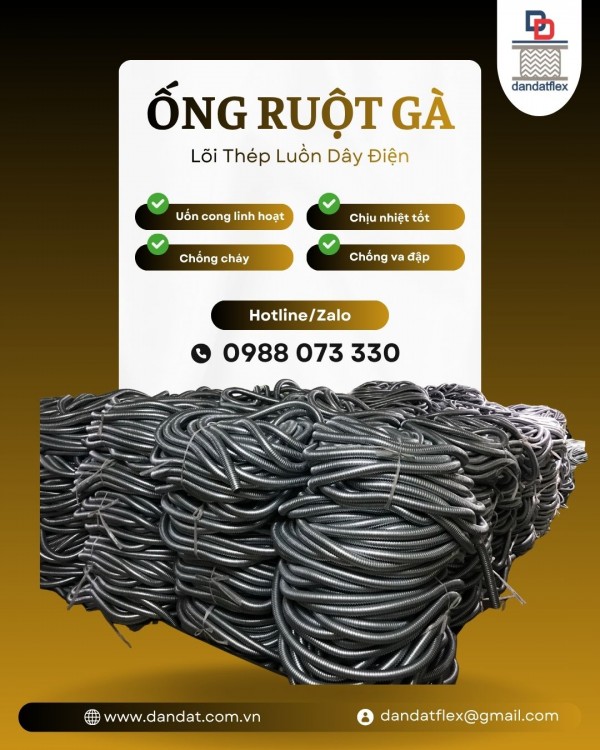ỐNG RUỘT GÀ LÕI THÉP BỌC NHỰA PVC | ỐNG LUỒN DÂY ĐIỆN BỌC NHỰA BỌC LƯỚI INOX