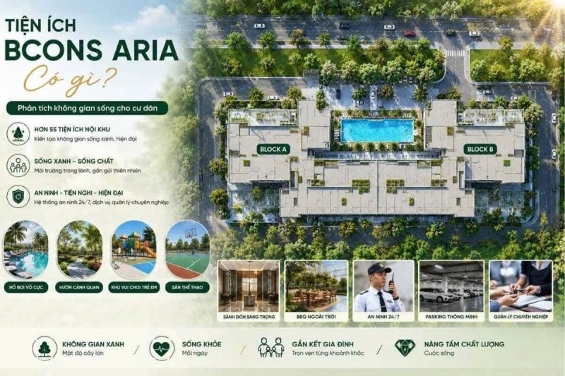 CHỈ TỪ 2,5 TỶ SỞ HỮU BCONS ARIA tại Dĩ An Bình Dương – Sở Hữu Sớm - Đợt 1 nhiều Ưu Đãi