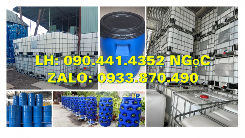 Thùng phuy sắt cũ đựng hóa chất loại đẹp, dày, thùng phuy sắt đựng hóa chất 220L nắp kín 