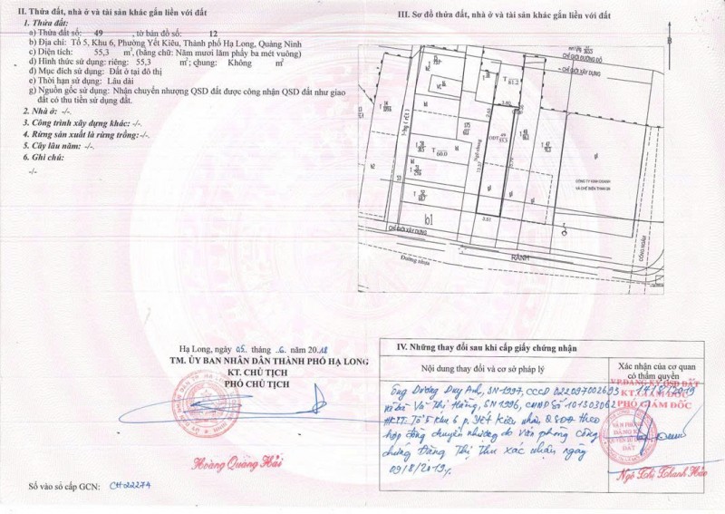 BÁN ĐẤT ĐẸP PHƯỜNG YẾT KIÊU – TP. HẠ LONG