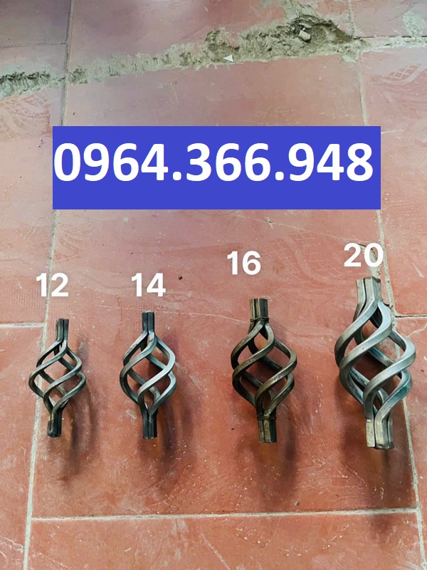 Quả sắt xoắn cho cổng, lan can và hàng rào