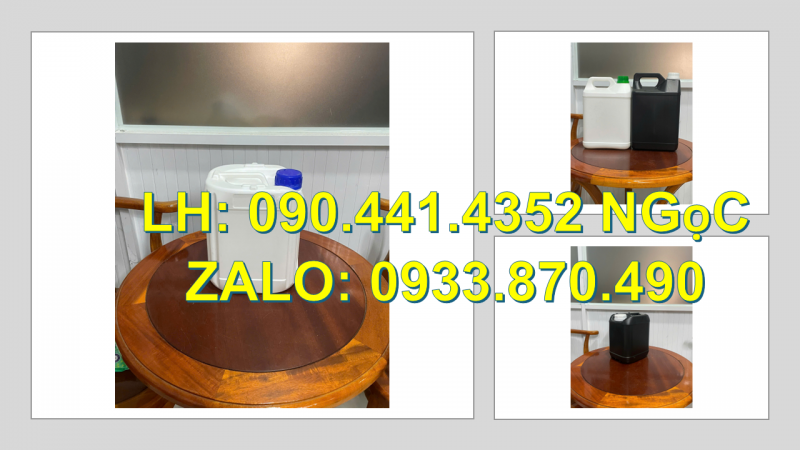 Bình nhựa 2 lít đựng dầu thực vật, can nhựa 5 lít đựng nước rửa chén