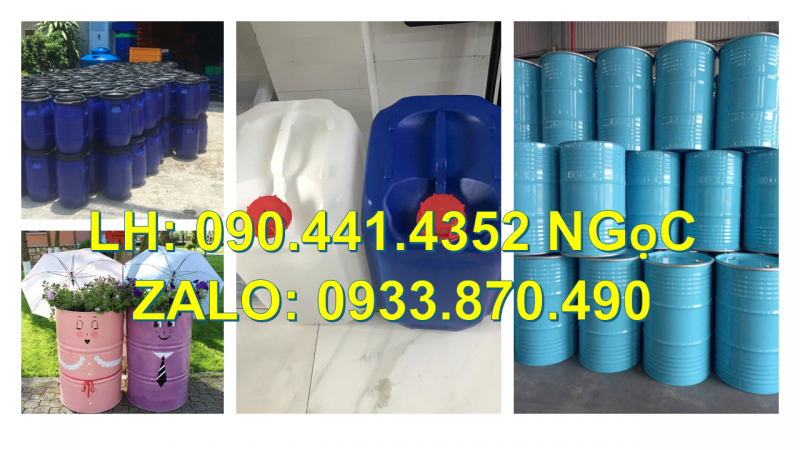 Thùng phi sắt 220 lít đựng nhiên liệu, vỏ thùng phuy sắt 220 lít đựng hóa chất dễ cháy
