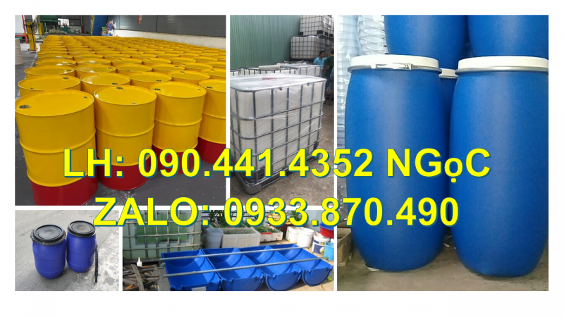 Thùng phi sắt 220 lít đựng nhiên liệu, vỏ thùng phuy sắt 220 lít đựng hóa chất dễ cháy