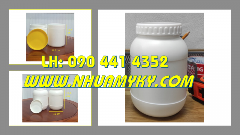 Công ty PP hủ nhựa 1 ký, hủ nhựa 500g nắp garenti, hủ nhựa 250gr nắp vặn có seal trên toàn quốc