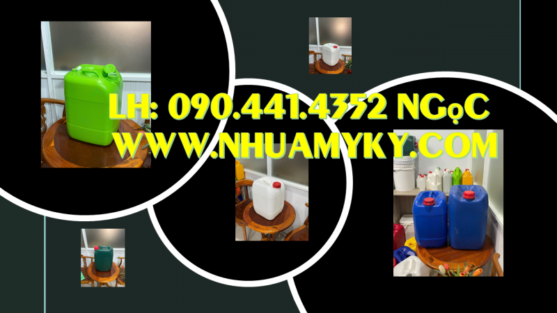 SX can 20 lít nhựa HDPE, can nhựa 25 lít đựng dung môi, can nhựa 30 lít đựng chất tẩy bề mặt 