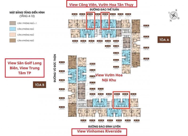 Chính chủ bán CH Long Biên Central 2PN. View công viên, bể bơi, giá gốc CĐT