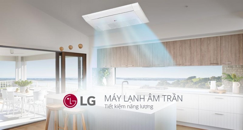 Điều hòa âm trần LG 1 hướng thổi và dãy công suất nhỏ gọn, dễ lựa chọn