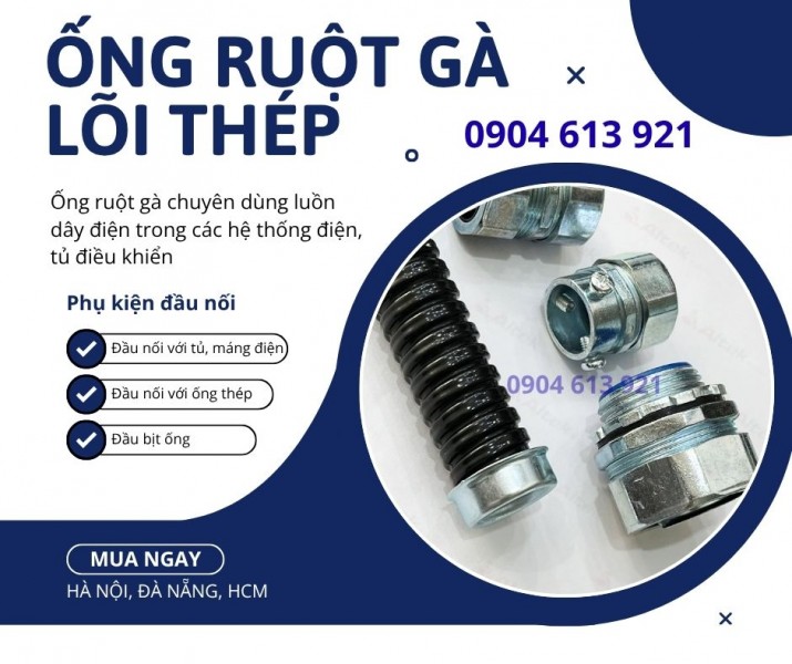 Ống ruột gà lõi thép, PG sắt phân phối tại Hà Nội, Đà Nẵng, HCM