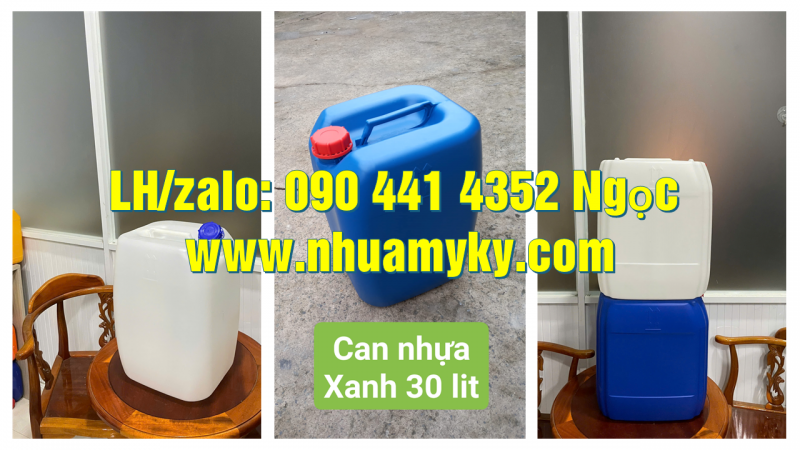 Vỏ can nhựa 22 lít đựng thành phần sơn nước, can nhựa 25 lít đựng chất phụ gia thuốc nhuộm 