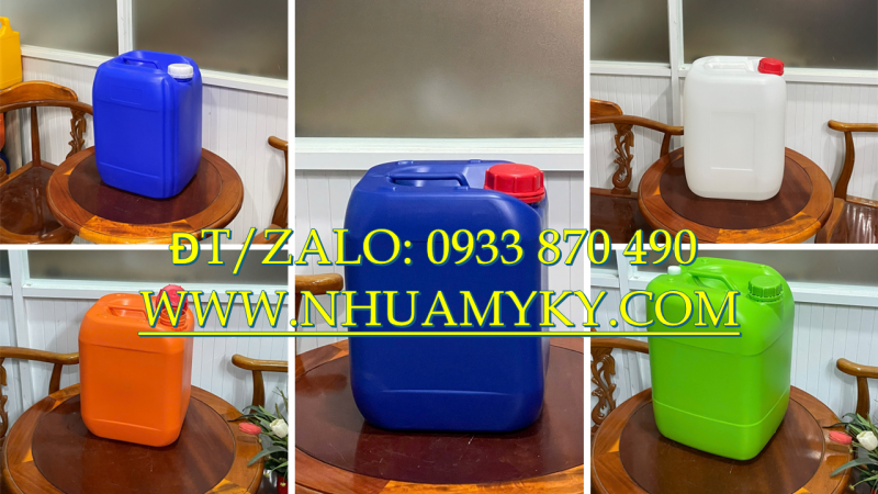 Can nhựa 10 lít đựng hóa chất tại Long Thành, can nhựa 20 lít đựng hóa chất tại Bình Phước, Bạc Liêu