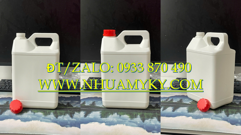 Bình nhựa 0.5 lít đựng rượu, can nhựa 1 lít đựng nước rửa tay, can nhựa 2 lít đựng gel chống dính