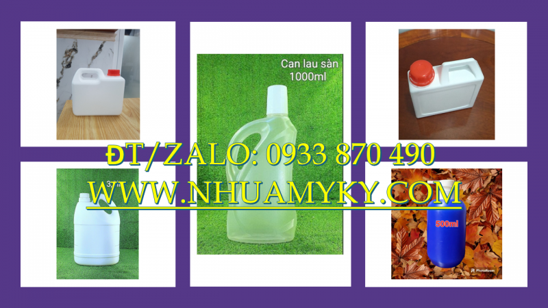 Sản xuất can nhựa 1 lít, vỏ can nhựa 2 lít, can nhựa 5 lít đựng hóa chất giá rẻ tại TPHCM 