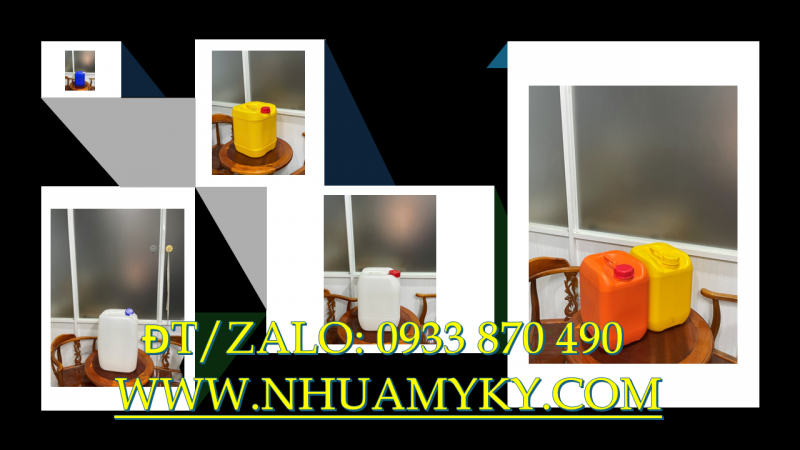 Sản xuất can nhựa 1 lít, vỏ can nhựa 2 lít, can nhựa 5 lít đựng hóa chất giá rẻ tại TPHCM 