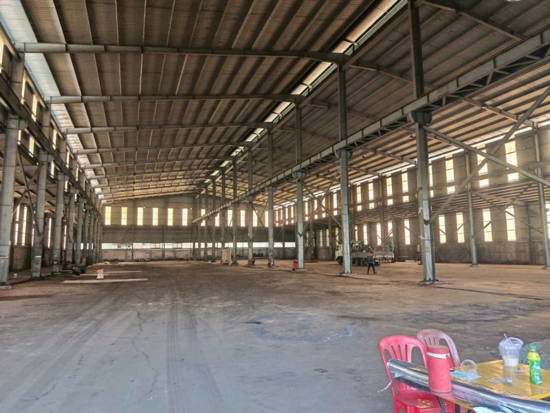 Nhà xưởng quy mô lớn 5.000m2 - KCN Tân Đô, Đức Hòa, Tây Ninh - 2 cổng,  sổ hồng riêng