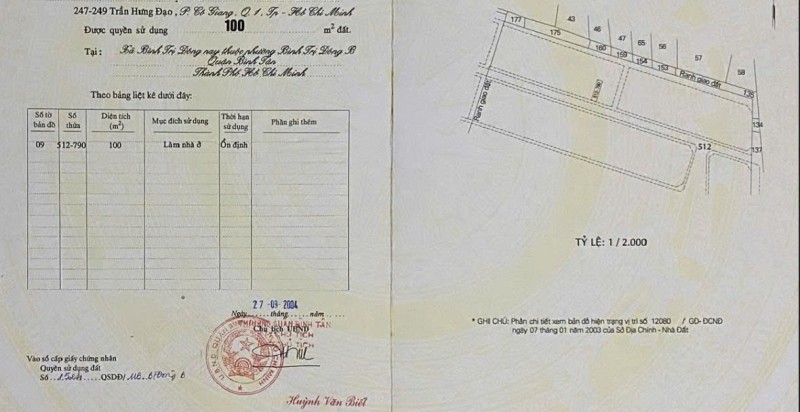 Chính chủ bán đất tại Đường Số 27, Phường Bình Trị Đông B, Quận Bình Tân, Hồ Chí Minh.