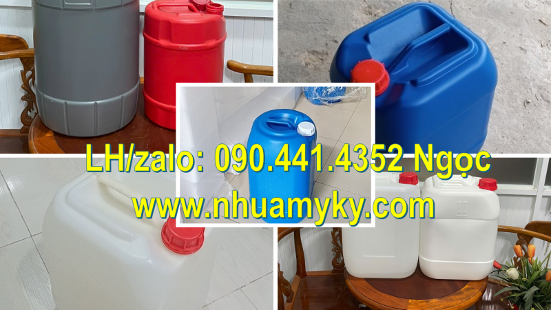 Can nhựa 10 lít đựng hóa chất tại Long Thành, can nhựa 20 lít đựng hóa chất tại Bình Phước, Bạc Liêu