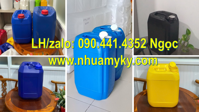 Can nhựa 10 lít đựng hóa chất tại Long Thành, can nhựa 20 lít đựng hóa chất tại Bình Phước, Bạc Liêu
