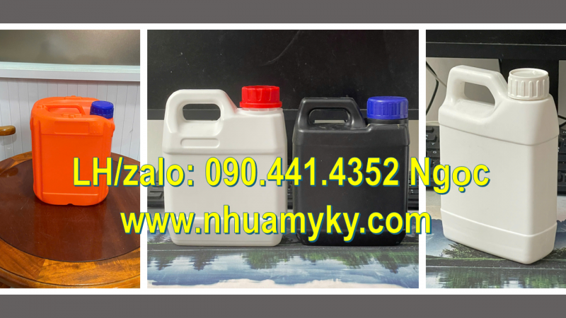Can nhựa 2 lít đựng trà sữa, can nhựa 5 lít đựng mật ong, can nhựa 1 lít đựng nước đường 
