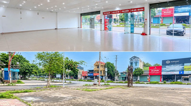 CHO THUÊ LÂU DÀI MẶT BẰNG 900M² – 2 MẶT TIỀN TẠI VĨNH YÊN, VĨNH PHÚC