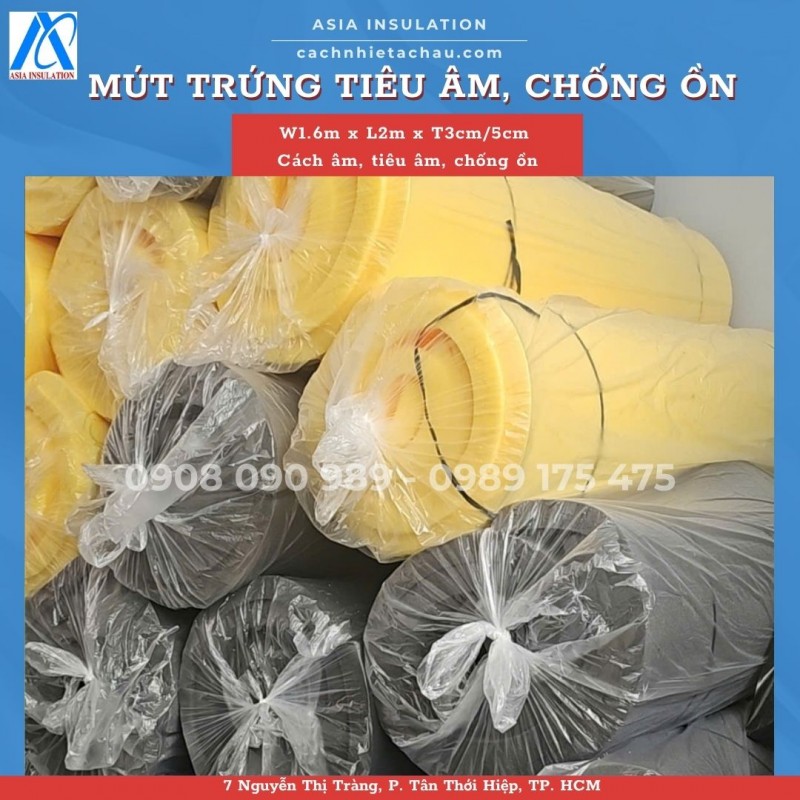 Mút trứng tiêu âm, cách âm, khuếch âm cho phòng thu