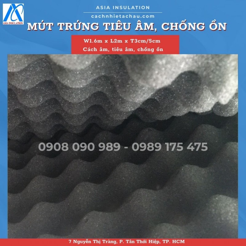 Mút trứng tiêu âm, cách âm, khuếch âm cho phòng thu