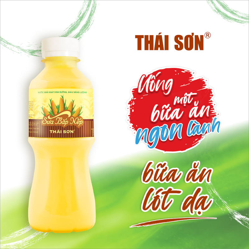 Sữa Bắp Nếp Thái Sơn 330ml Thơm ngon dùng cho bữa sáng