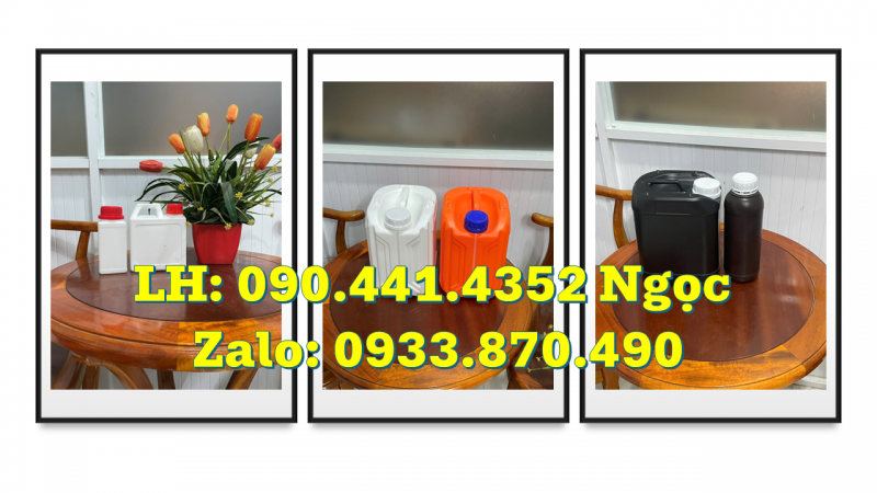 Can nhựa 500ml đựng dầu, bình nhựa 1 lít đựng xăng, can nhựa 2 lít chiết rót dầu hôi 