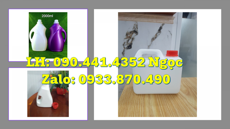 Can nhựa 500ml đựng dầu, bình nhựa 1 lít đựng xăng, can nhựa 2 lít chiết rót dầu hôi 