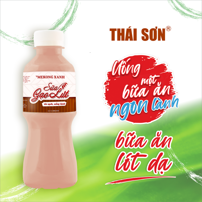 Sữa Gạo lứt Mekong Xanh - Thơm bùi, tạo nên hương vị khó quên.