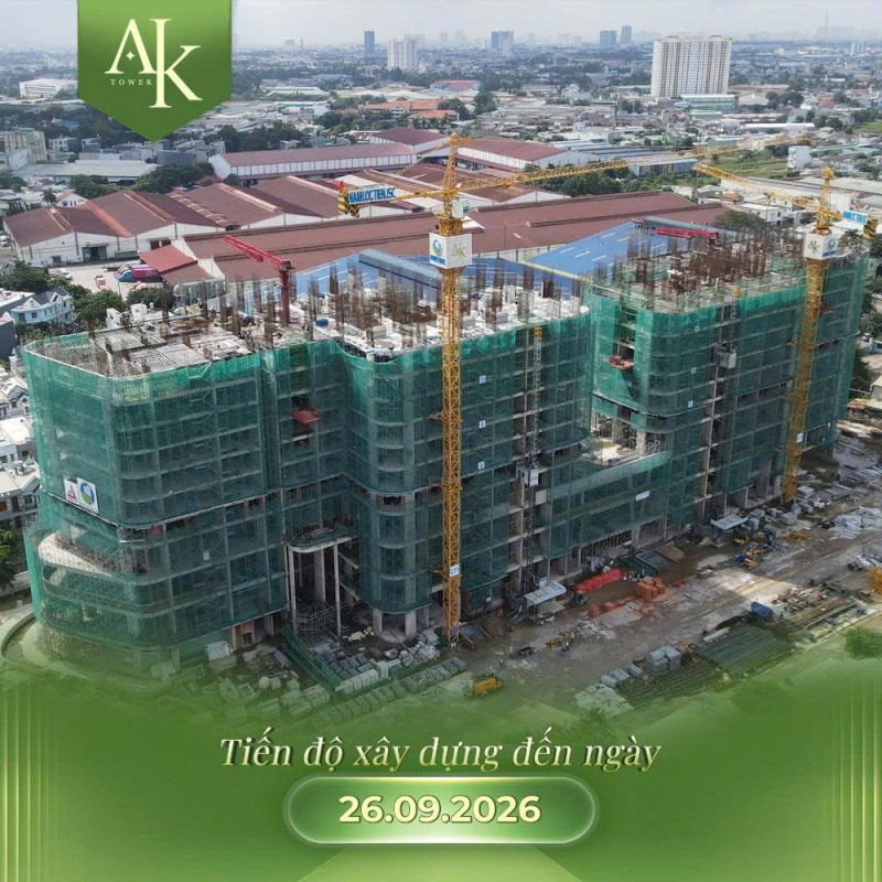 Cập nhật tiến độ A&K Tower đã lên tới tầng 12, đang giữ chỗ dợt mới: 1 tỷ 690/ căn (chưa trừ ưu đãi)
