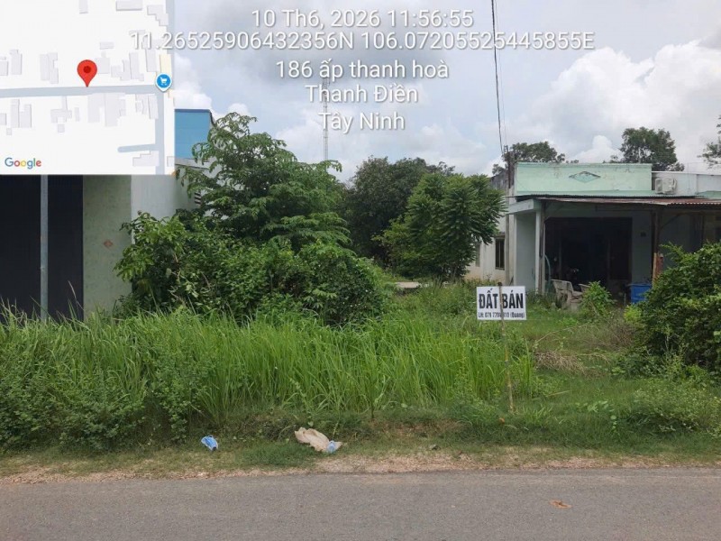 ĐẤT ĐẸP – GIÁ TỐT – CHÍNH CHỦ CẦN BÁN GẤP TẠI ẤP THANH HÒA, X. THANH ĐIỀN, H. CHÂU THÀNH, Tây Ninh