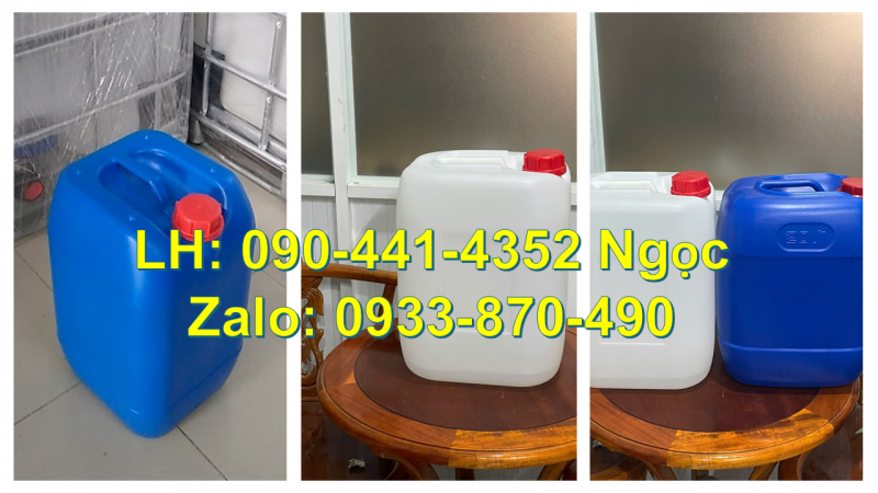 Can nhựa 25 lít giá rẻ, thùng nhựa 20 lít tròn, can nhựa 10 lít vuông đựng hóa chất giá rẻ 