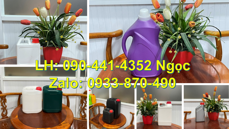 Can nhựa 2 lít HDPE nguyên sinh, can nhựa 5 lít đựng sữa bò, nước ép, trà sữa… (có chứng nhận) 