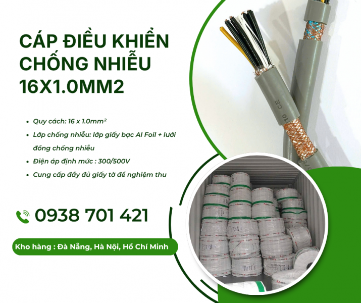 Cáp điều khiển chống nhiễu 16x1.0mm² Altek Kabel – SH-11016 phân phối toàn quốc