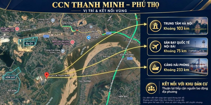 Bán Đất công nghiệp CCN Thanh Minh Phú Thọ - chính chủ bán
