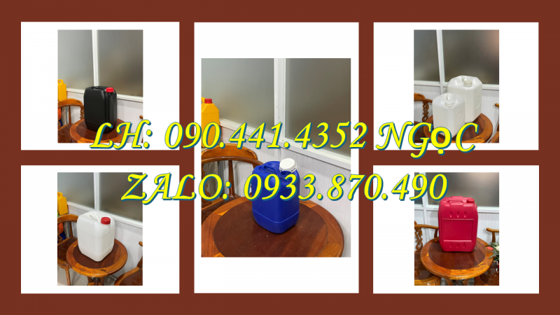 Can nhựa 25 lít đựng dung môi, can nhựa 20L, can nhựa 10 lít đựng nước mắm 