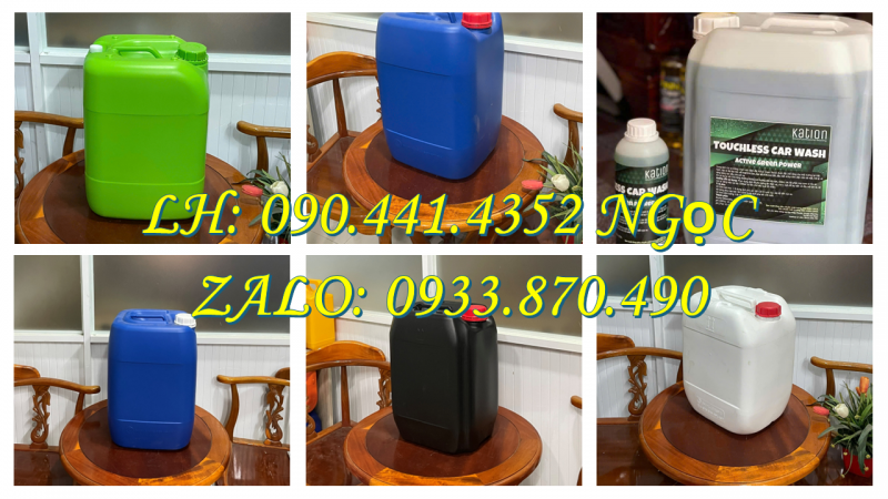Can nhựa 25 lít đựng dung môi, can nhựa 20L, can nhựa 10 lít đựng nước mắm 