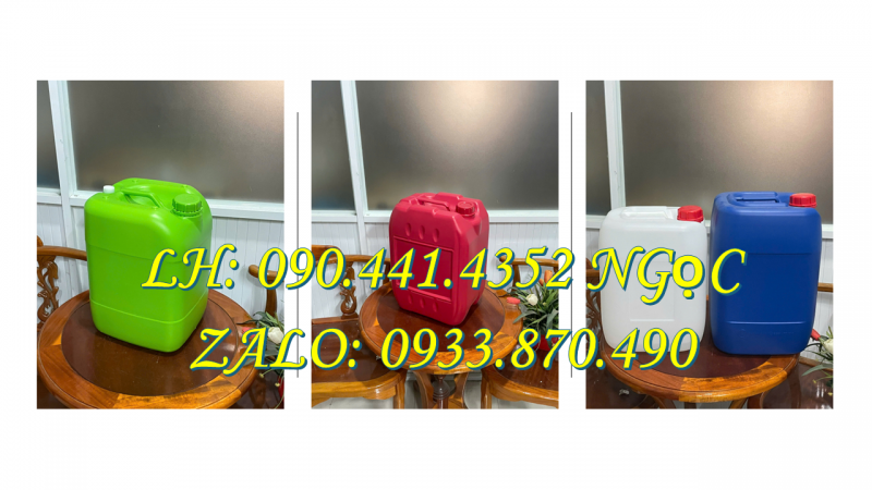 Can nhựa 25 lít đựng dung môi, can nhựa 20L, can nhựa 10 lít đựng nước mắm 