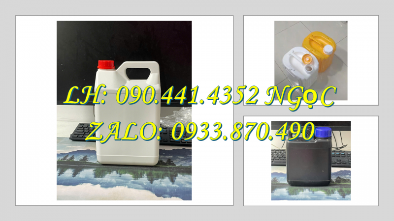 Can nhựa 2 lít đựng hóa chất đặc dụng, can nhựa 5 lít đựng xăng 