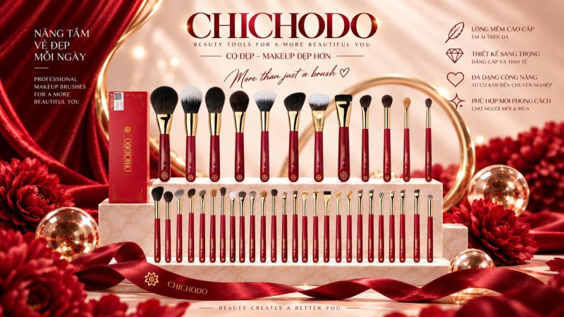 CHICHODO Việt Nam – Thương Hiệu Cọ Trang Điểm Được Đăng Ký Và Bảo Hộ Tại Việt Nam